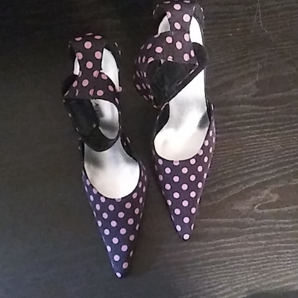 Charles Albert Purple/Pink Poke-a-Dot Shos (NWOT)